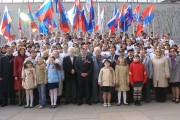 VSSPU administration, faculty and students with war veterans at the Height 102 – Mamayev Kurgan