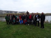 Участники конференции напротив меловых обнажений (природный парк “Донской”)