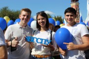 Первокурсники ВГСПУ  приняли участие в Параде студенчества
