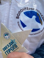 Волонтёры Победы ВГСПУ провели Всероссийскую акцию "Звезды Героев"