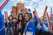 Иностранные студенты ИМО приняли участие в параде студентов