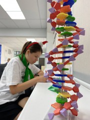 На базе межфакультетского Технопарка ВГСПУ состоялось занятие «Генетический проект – ДНК своими руками»
