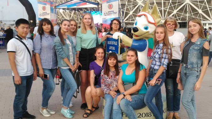 Студенты ВГСПУ приняли участие в торжественном мероприятии по итогам проведения в регионе матчей Чемпионата мира