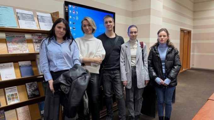 Студенты ВГСПУ побывали на лекции о современных медиаформатах в библиотеке им.М.Горького