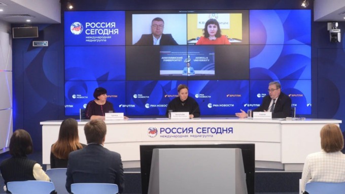 Ректор ВГСПУ принял участие в пресс-конференции в МИА «Россия сегодня» об итогах приемной кампании в педвузы страны