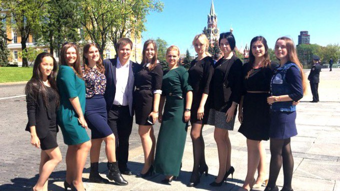 Студенты ВГСПУ приняли участие в официальной церемонии вступления в должность Президента России